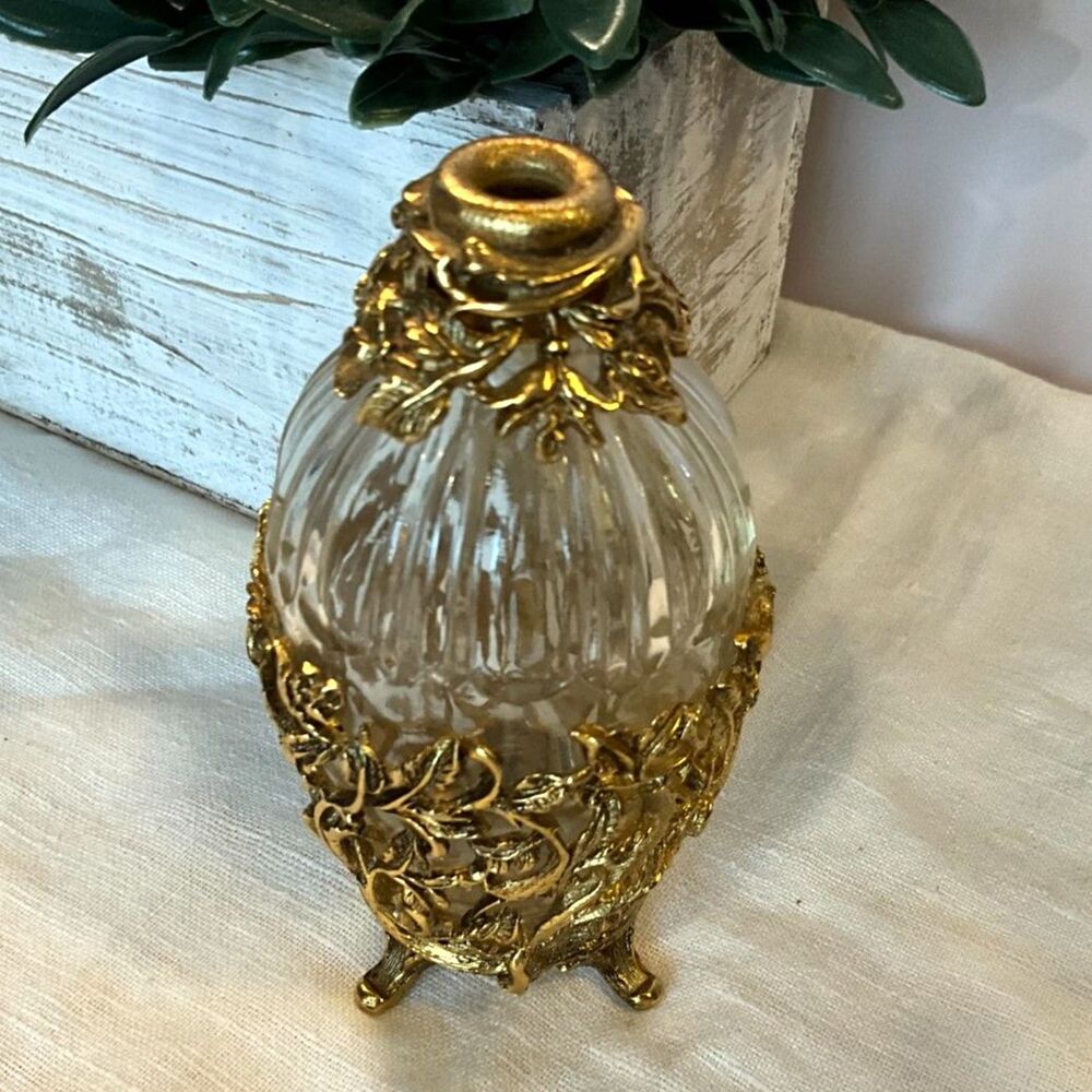 Stunning vintage Matson Ormolu perfume bottle no top - Picture 2 of 7